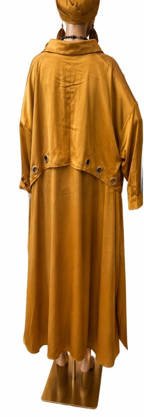 NEW KARA CHIC women's luxe trench duster in apricot - Picture 2 of 2
